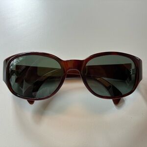 Vintage Ray Ban Sunglasses. Style W 2758. Tortoise Shell with Green Lenses.